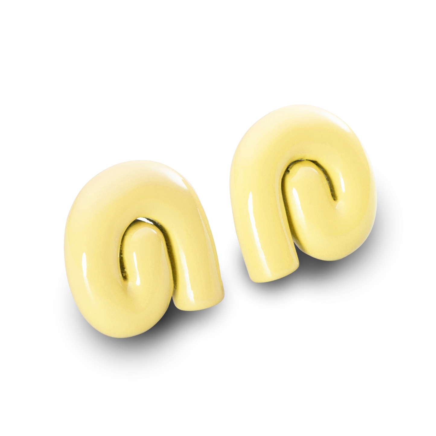 NIMBUS CHUNKY EARRINGS - CANARY YELLOW