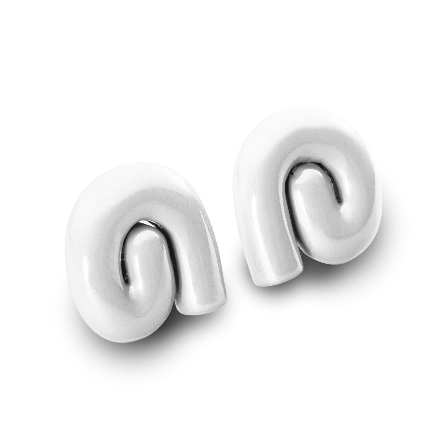 NIMBUS CHUNKY EARRINGS - SALT