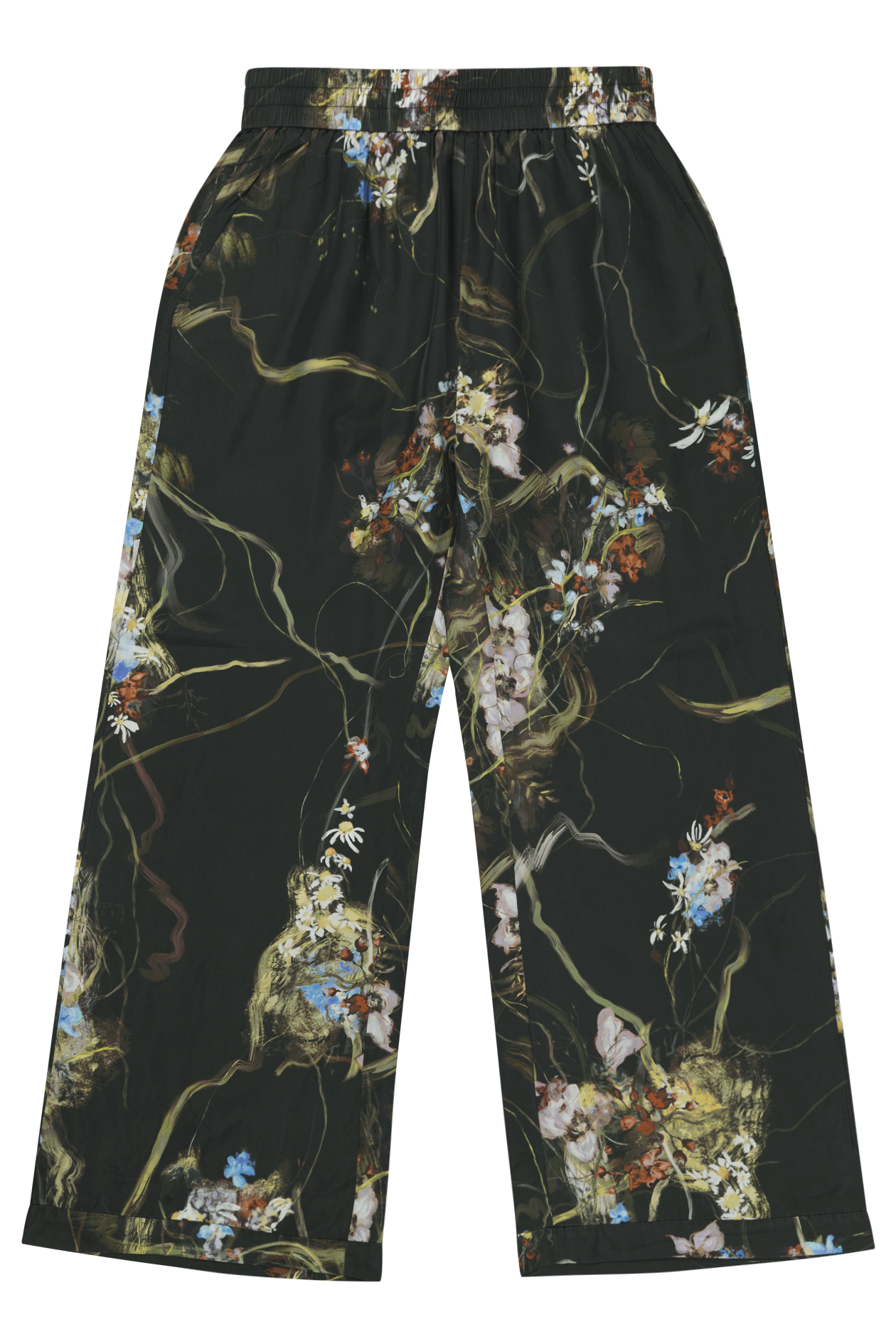 ARUM SILK PANTS - BLACK