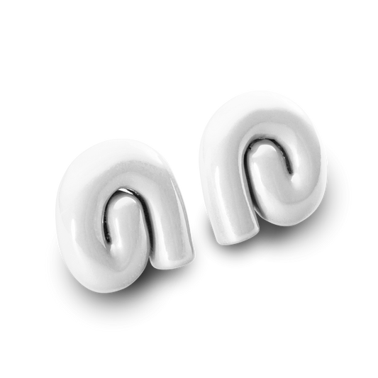 NIMBUS CHUNKY EARRINGS - SALT